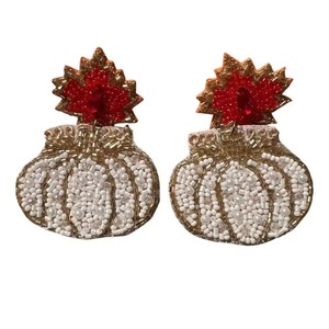 Pendientes de Cristal con Cuentas Hechos a Mano de Ziyan, Diseño de Sandía, Estilo Clásico para Bodas - Product Image 5
