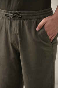 Wholesale Knitted Casual <b>Canvas</b> Breathable Eco-Friendly OEM Service Solid Color Custom Pattern <b>Plain</b> 100% Cotton Gym Shorts Men - Product Image 4