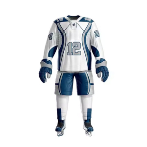 Training Ice Hockey Uniform Set with Stretchable Panels Breathable Quick Dry Comfortable Feel Custom Design Ice Hockey Uniform - Product Image 1
