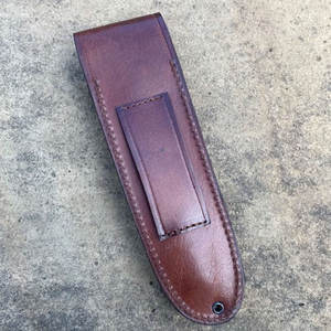 Funda de cuero resistente para cuchillo, hecha a mano con cuero vacuno auténtico, para camping, senderismo y trabajo al aire libre, funda de cuero clásica para cuchillo. - Product Image 2