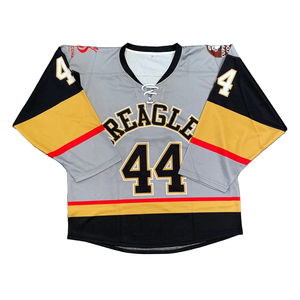 Wholesale High Quality Ice Hockey Jersey Custom Logo Team Jerseys Unisex Short Sleeve Breathable 100% Polyester OEM Cheap Price - Product Image 5