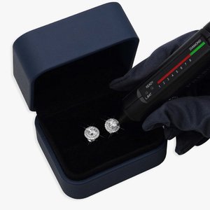 925 Sterling Silver Moissanite Freshwater Pearl Hip Hop Stud Earrings Luxury Designer Jewelry High Shine Elegant Sparkling Party - Product Image 3