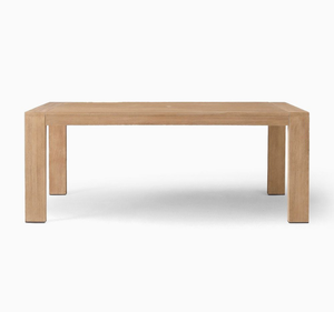 Ensemble de salle à manger d'extérieur en teck massif pour villa tropicale, hôtel, jardin, table, chaises et bancs écologiques, imperméables, finition naturelle, patio - Product Image 5