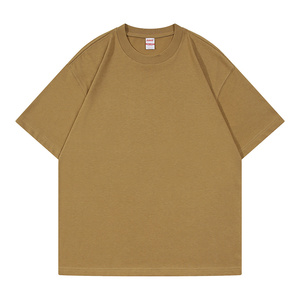 Cotton Heavyweight T Shirt Drop Shoulder T-Shirts 270gsm T Shirt Oversized <b>Tshirt</b> - Product Image 2