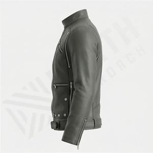 Veste de moto en cuir véritable pour homme de qualité supérieure, nouvelle arrivée, vestes de moto d'hiver, protections amovibles, personnalisables - Product Image 3