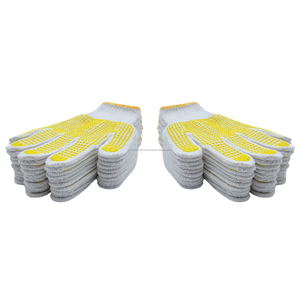 Guantes de algodón blanco antideslizantes respetuosos con el medio ambiente Agarre de máxima seguridad para varios entornos de trabajo Origen de Indonesia - Product Image 2