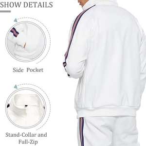 Conjunto deportivo de dos piezas para hombre, estilo informal, holgado, con capucha y pantalones largos. - Product Image 6