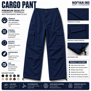 Fabricante de Pantalones Cargo Personalizados, Proveedor de Pantalones Cargo OEM ODM, Pantalones Cargo de Marca Privada, Pantalones Cargo con Logotipo Personalizado, Pantalones Cargo para Hombre - Product Image 1