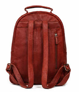 Premium Luxury Woven Leather Durable <b>Backpack</b> for Women Men Vintage <b>Travel</b> Laptop Fashion Casual Daypack Polyester Lining Hiking - Product Image 2