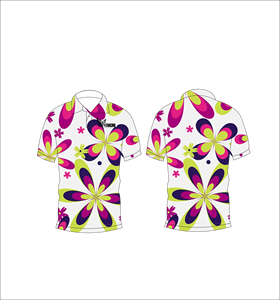 เสื้อโปโลพิมพ์ลายดอกไม้แบบกำหนดเอง แขนสั้น สวมใส่สบาย เหมาะสำหรับกอล์ฟ เทนนิส ชุดทีมฤดูร้อน - Product Image 2