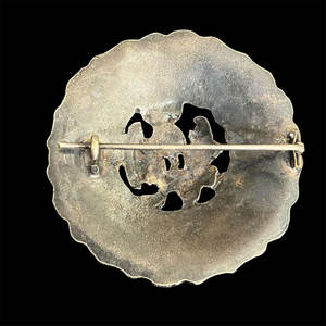 Grande broche vintage énorme en forme d'ardillon écossais, épingle à kilt géante en argent, grande épingle à kilt - Product Image 2