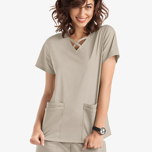 Vente directe usine OEM : Blouses d'infirmière pour femmes, manches courtes, tendance, à prix réduit, pour hôpital - Product Image 5