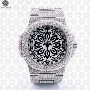 Reloj de Cuarzo Analógico de Acero Inoxidable para Mujer, Marca Charm Jewells, de Lujo, con Esfera Redonda de 38 mm, Cierre Plegable, Cristal de Zafiro Luminoso - Product Image 3