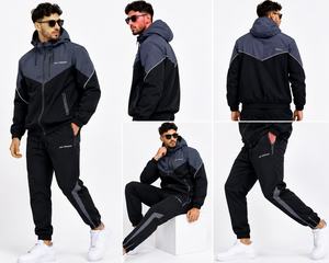 Custom Summer 2-Piece Nylon Windbreaker <b>Tracksuit</b> Set for Men-High Quality Casual Lightweight Reversible Streetwear Hoodie - Product Image 6