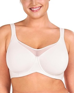Sujetador sin aros para mujer, copa completa, sin costuras, tirantes fijos, transpirable, 81% poliamida, diseño sin espalda, estilo sexy, para uso diario - Product Image 1