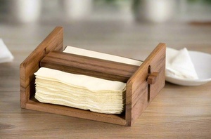 Modern Wood <b>Tissue</b> Box Free Standing Rectangular Design Natural Finish in Affordable Price - Product Image 6