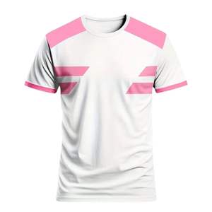 เสื้อฟุตบอลพิมพ์ลายแบบซับลิเมชั่นตามสั่ง พร้อมชื่อทีมและหมายเลข  แขนสั้น ผ้าโพลีเอสเตอร์ 100% ระบายอากาศได้ดี  ขั้นต่ำในการสั่งซื้อน้อย - Product Image 1