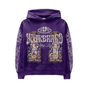 Ensemble de survêtement graphique personnalisé pour homme – Hoodie et pantalon de jogging imprimés, style streetwear vintage, OEM ODM Marque Privée - Product Image 3