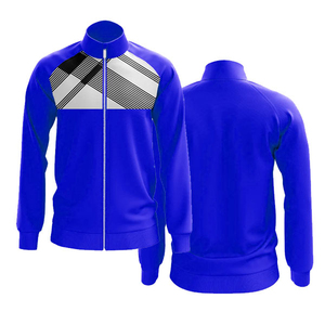 Football <b>Jacket</b> Mens Active Wear Tracksuits <b>Slim</b> <b>Fit</b> Soccer Club Team Track <b>Jackets</b> Sport Running Warm up Polyester Men's <b>Jacket</b> - Product Image 2
