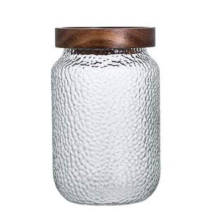 Elegante Recipiente de Vidrio con Tapa de Madera para Organizar Artículos de Cocina como Azúcar, Sal, Té, Café y Bocadillos - Product Image 5