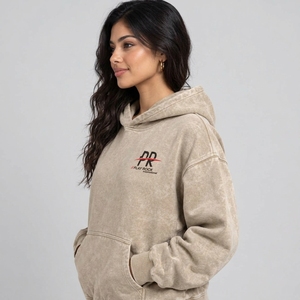 Sweat à capuche pour femme effet délavé, tissu doux et silhouette décontractée, idéal pour un look décontracté. - Product Image 3