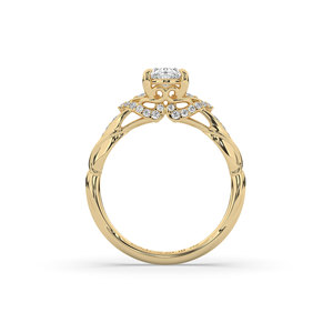 1.22Ct Lab Grown Diamond Unique Style Light Weight Ring - Product Image 2