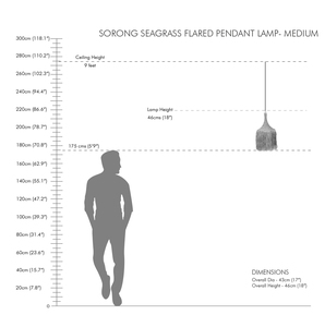 โคมไฟห้อยทำมือคุณภาพสูงจากวัสดุหญ้าทะเล ดีไซน์ทันสมัย เป็นมิตรกับสิ่งแวดล้อม เหมาะสำหรับตกแต่งบ้าน - Product Image 5