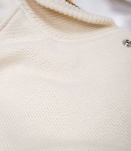 2025 chaquetas universitarias bordadas con letras personalizadas fabricante de ropa chaquetas de béisbol en blanco de lana informal para hombres - Product Image 5