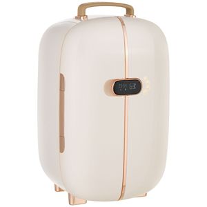 Professionale 12L cura della pelle di bellezza frigo con illuminazione a LED Timer a doppia porta più freddo e più caldo esclusivo per il trucco - Product Image 1