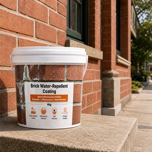 Breathable Eco Friendly <b>Waterproof</b> Protective Coating For Brick Masonry Exterior Wall 1K UV Resistant Low VOC Weather Resistant - Product Image 1