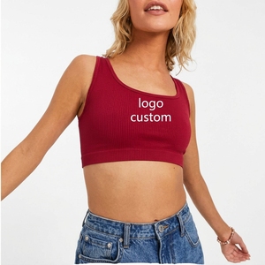 Custom <b>Women</b> Wide Strap Tank Top Ribbed Cotton Stretch <b>Sleeveless</b> Summer <b>Shirt</b> Wholesale Private Label Supplier - Product Image 3