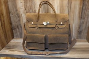 Vintage Brown Suede Leather Travel Duffle <b>Bag</b> Handmade Genuine Leather Weekender <b>Bag</b> <b>Large</b> Carry-On Overnight <b>Bag</b> - Product Image 1