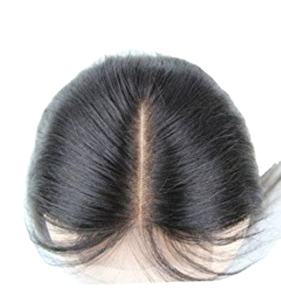 Vente directe d'usine de l'Inde fermeture de dentelle de cheveux humains naturels indiens 4X4 5X5 6X6 extensions moyennes et en trois parties gratuites - Product Image 1