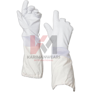 Bee Keeping <b>Gloves</b> Breathable Leather Sting Protection <b>Gloves</b> Extended Cuff for Beekeepers Custom OEM - Product Image 1