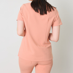 Ensemble de Blouses Médicales de Haute Qualité en Polyester Spandex pour Femmes, Uniforme d'Infirmière, Tenue de Travail Médicale, Vente en Gros OEM - Product Image 4