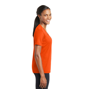Camiseta de Verano para Mujer, 100% Algodón Ecológico, Transpirable, Cuello en V, Manga Corta, con Servicio OEM, Logotipo Personalizado y Entrega - Product Image 2