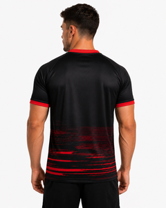 Camiseta de rugby con nombre personalizado, tela transpirable de alta calidad, colores del equipo personalizados, corte atlético, costuras duraderas, tacto suave, secado rápido - Product Image 3