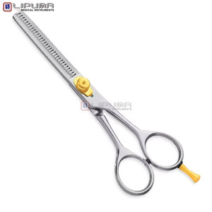 Rainbow Color Stainless Steel Professional Hair Thinning Scissors Anti <b>Slip</b> Grip Smooth Cutting Customized Scissors - Product Image 5