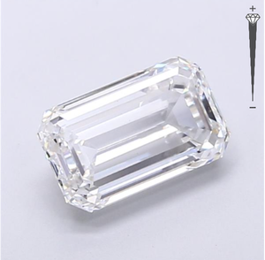 Diamante Cultivado en Laboratorio con Certificación IGI, Corte Esmeralda de 3.03 CT, Color E, Claridad VVS2, CVD LG 743520854, ROYAL GEMS para Joyería - Product Image 2