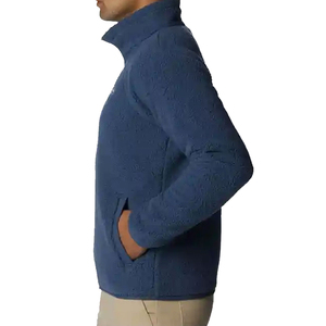 Veste polaire bleu marine pour homme ELEGANT CORPORATION, col montant, fermeture éclair quart de tour, décontractée, respirante, coupe droite, poches, tricotée, pour l'hiver - Product Image 1