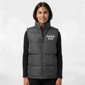 Chaleco Acolchado Sin Mangas para Mujer, Chaqueta de Invierno con Cuello Alto, Ropa Casual para Exteriores, Color Sólido - Product Image 3