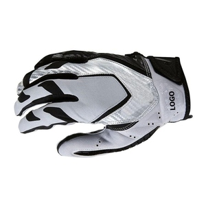 <b>Full</b> Finger Outdoor Sports Gloves White Black Non <b>Slip</b> Pull on Unisex All Seasons PU Material WARPRO INDUSTRY - Product Image 4