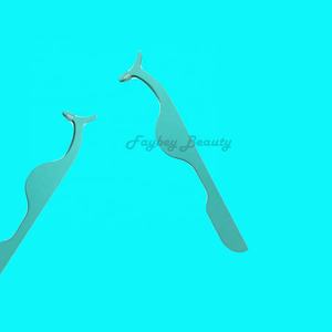 Pinzas profesionales de acero inoxidable para pestañas Herramientas calientes hechas en fábrica para extensión de pestañas - Product Image 5