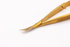 Ciseaux à ressort micro-courbés en acier inoxydable pour cils et sourcils - Product Image 5