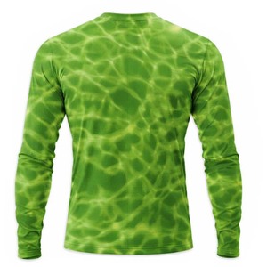 Camiseta de Pesca de Manga Larga para Hombre, con Protección Solar UPF 50, de Secado Rápido, Color Naranja, con Estampado por Sublimación - Product Image 4