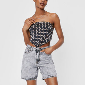 Shorts cargo pour femmes, mode vintage, couleur unie, denim délavé, shorts chauds d'été, décontractés, sexy, respirants, séchage rapide, jeans - Product Image 4