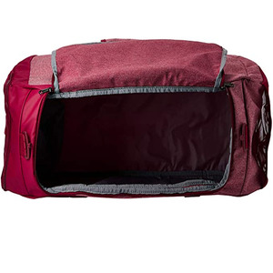 Sac de sport rouge chiné pour homme avec sangle réglable et fermeture éclair, idéal pour la salle de sport - Product Image 2