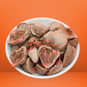 <b>Chocolate</b>-Coated Freeze-Dried Vacuum Fried Strawberry Snack | Non-GMO | Healthy Crispy Uniform Slices 10kg | HACCP Certified - Product Image 1