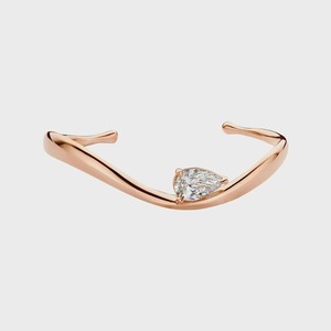Pear Cut Lab Diamond <b>Bangle</b> <b>Bracelet</b> 2CT Chunky Cuff 14K Gold Luxury Women's IGI Certified Statement <b>Bracelet</b> for Wholesale - Product Image 2