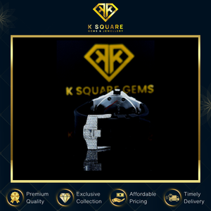 Nouvelle montre de luxe unisexe en acier inoxydable, mouvement à quartz automatique, style analogique, résistante à l'eau, avec diamants, verre saphir, 3 mètres - Product Image 5